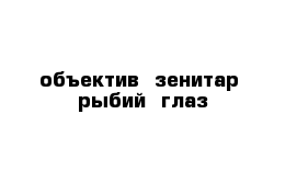 объектив  зенитар  рыбий  глаз